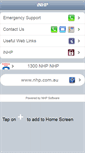 Mobile Screenshot of mobile.nhp.com.au