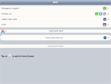 Tablet Screenshot of mobile.nhp.com.au